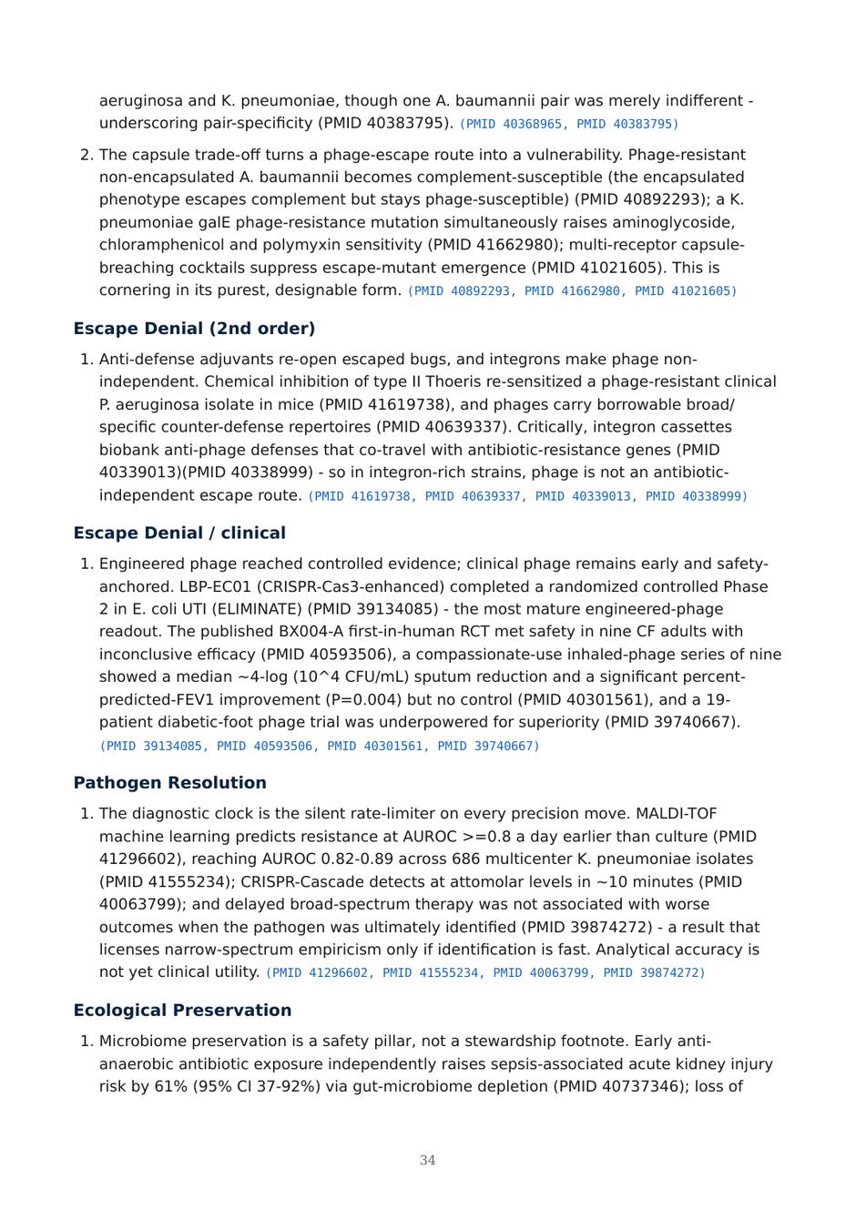 Precision AMR dossier — page 34