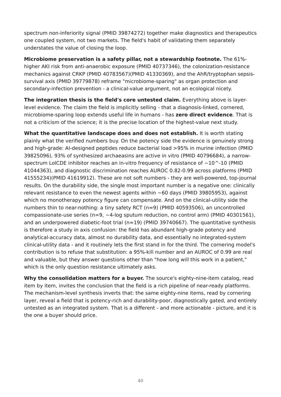 Precision AMR dossier — page 40