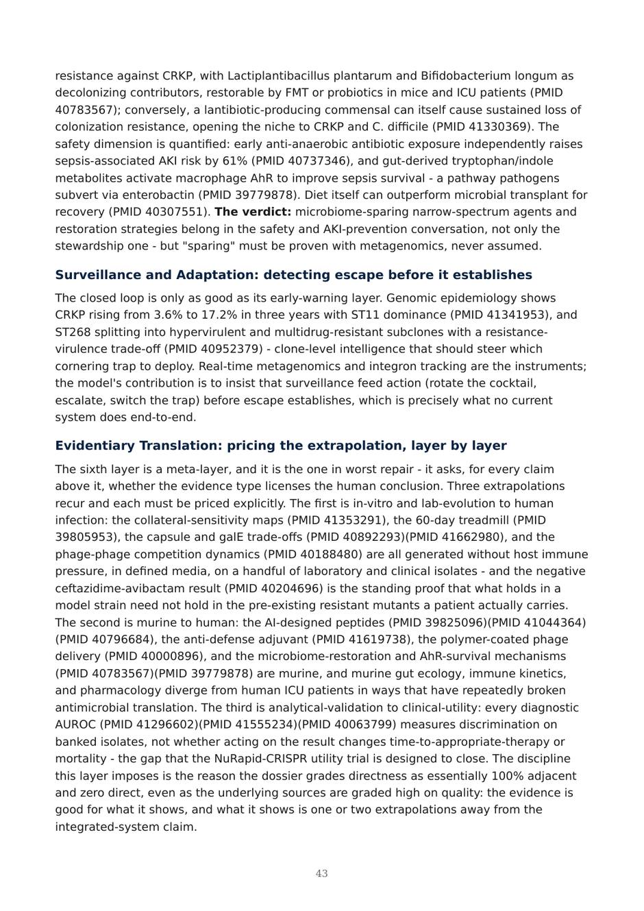 Precision AMR dossier — page 43