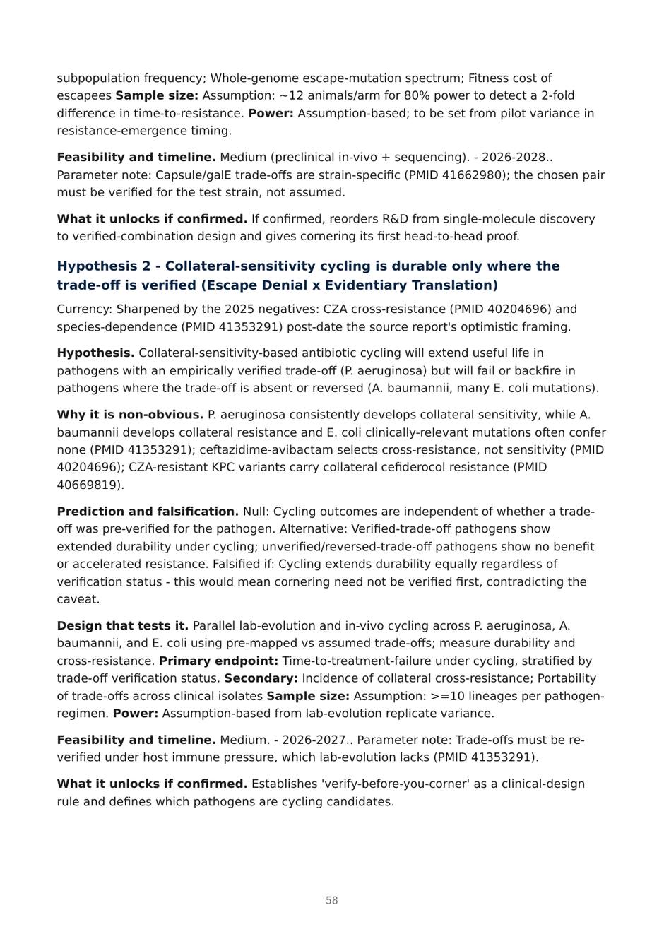 Precision AMR dossier — page 58