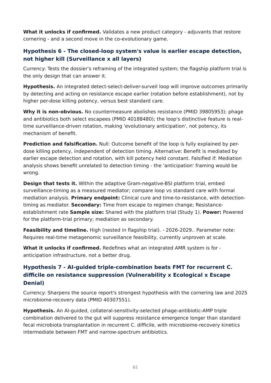Precision AMR dossier — page 61