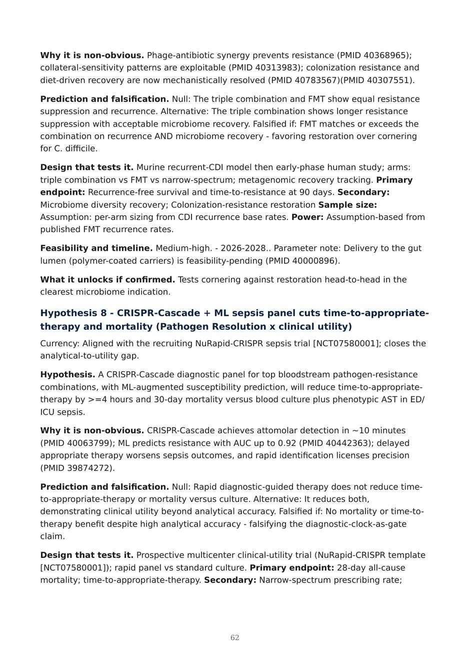 Precision AMR dossier — page 62