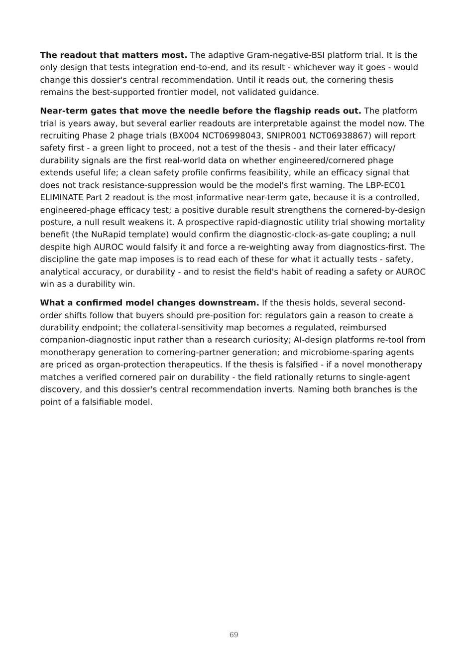 Precision AMR dossier — page 69