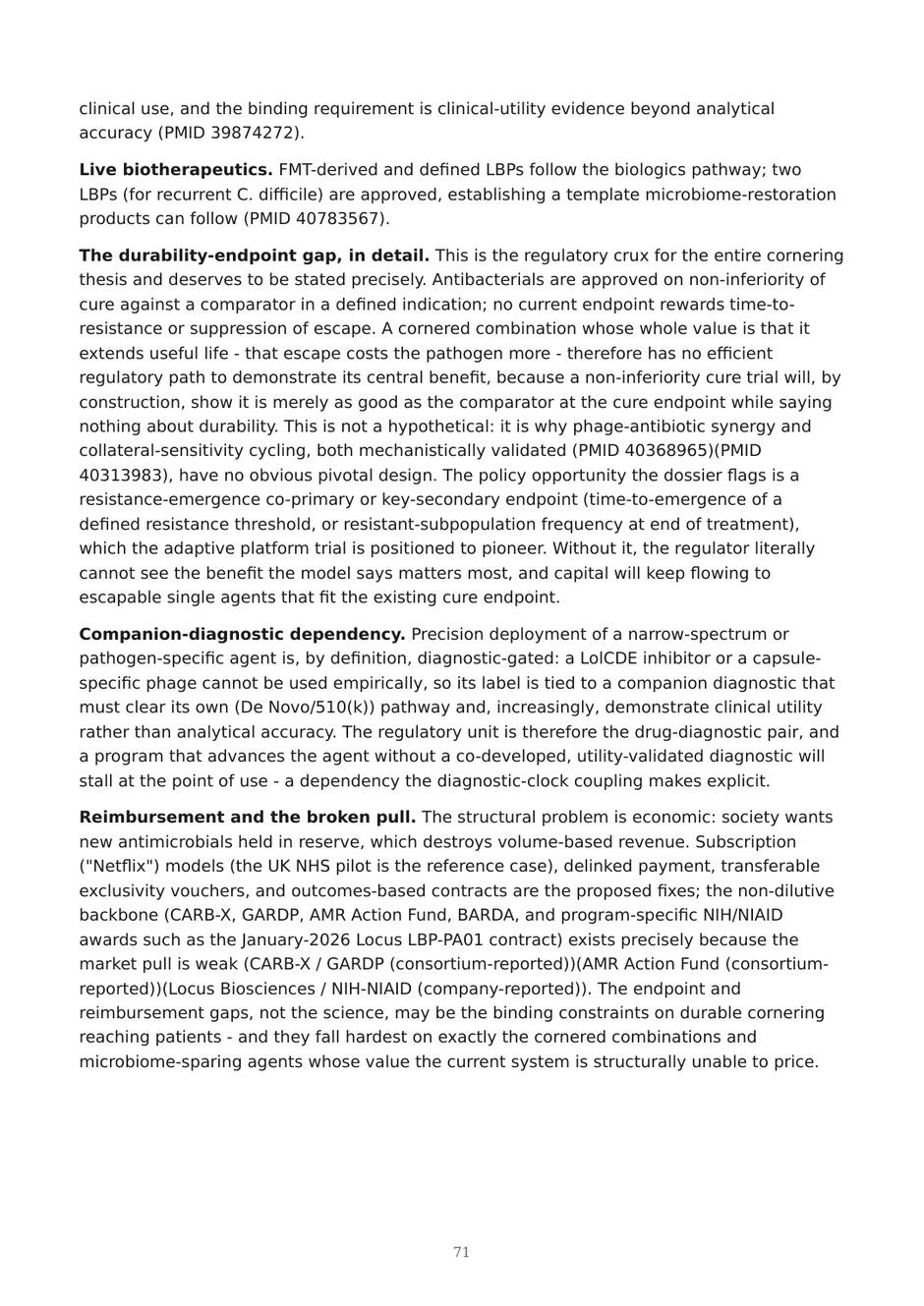 Precision AMR dossier — page 71