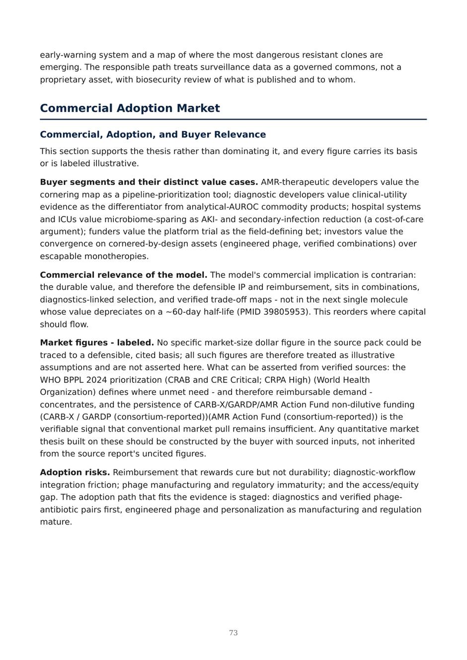 Precision AMR dossier — page 73