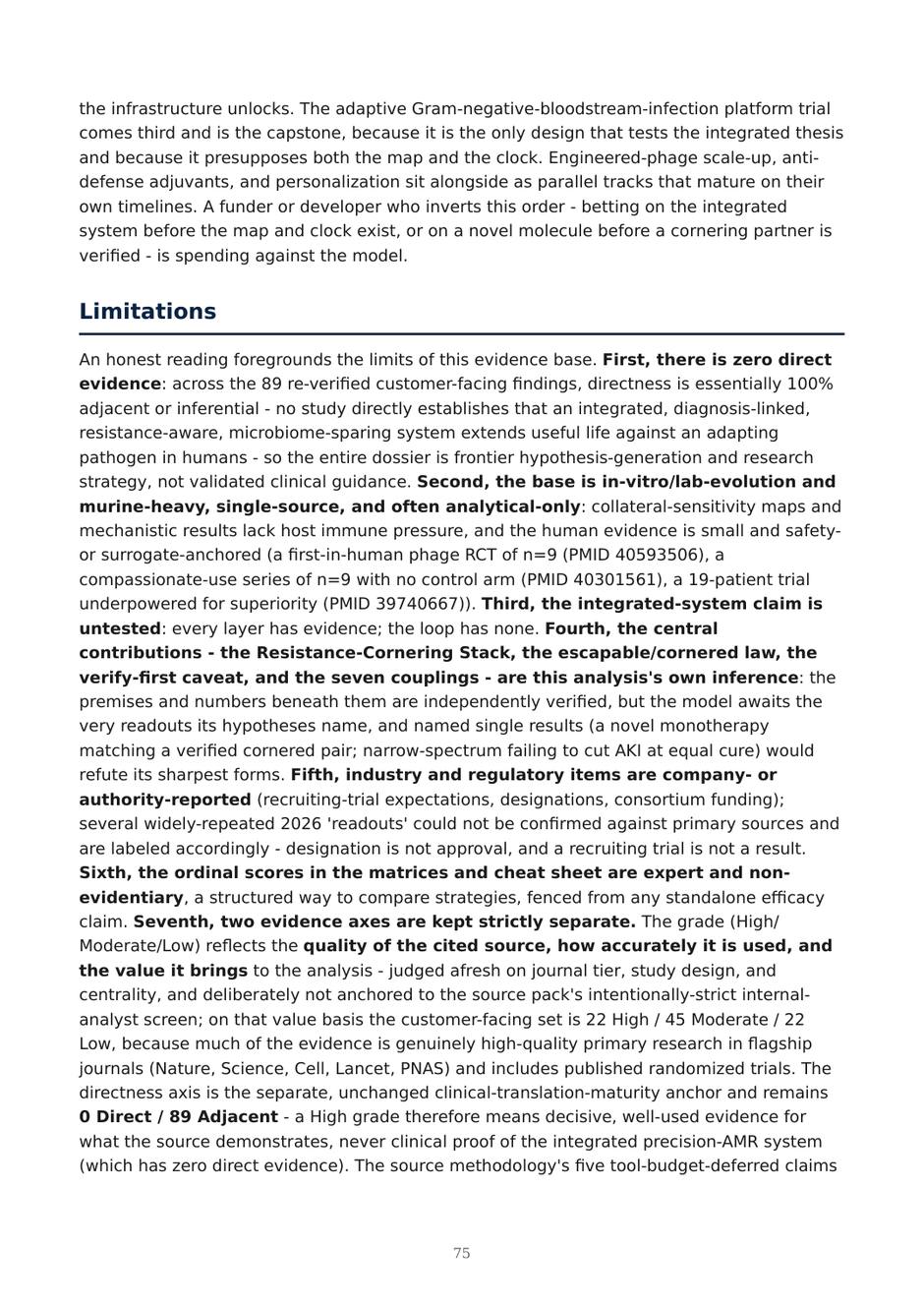 Precision AMR dossier — page 75