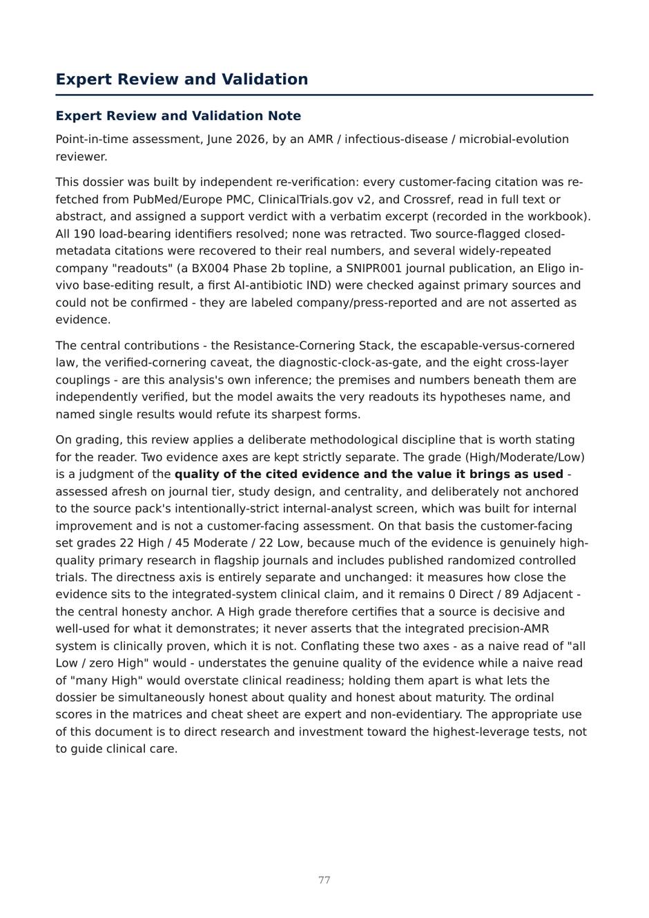 Precision AMR dossier — page 77