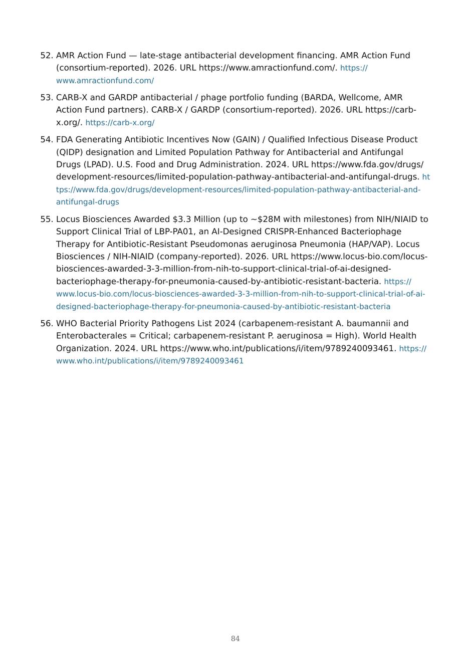Precision AMR dossier — page 84